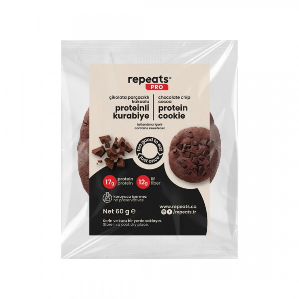 REPEATS PRO ÇİKOLATA PARÇACIKLI COOKIE 60 GR