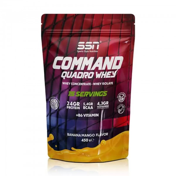 SSN COMMAND QUADRO WHEY 450 GR SSN COMMAND QUADRO WHEY 450 GR