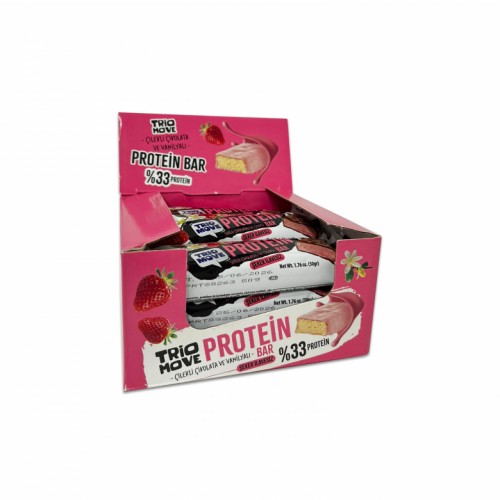 TRIO MOVE %33 FIT PROTEIN BAR ÇILEKLI 9 ADET X 50 GRAM