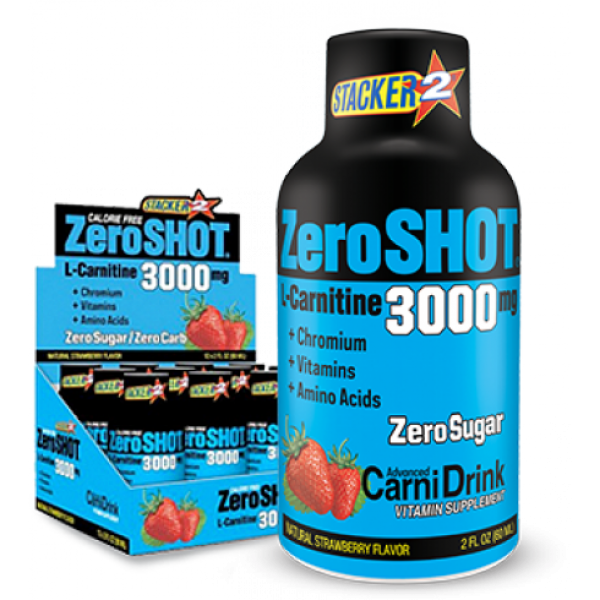 ZERO SHOT 3000 MG L-CARNİTİNE - 12 SHOT ÇİLEK ZERO SHOT 3000 MG L-CARNİTİNE - 12 SHOT ÇİLEK