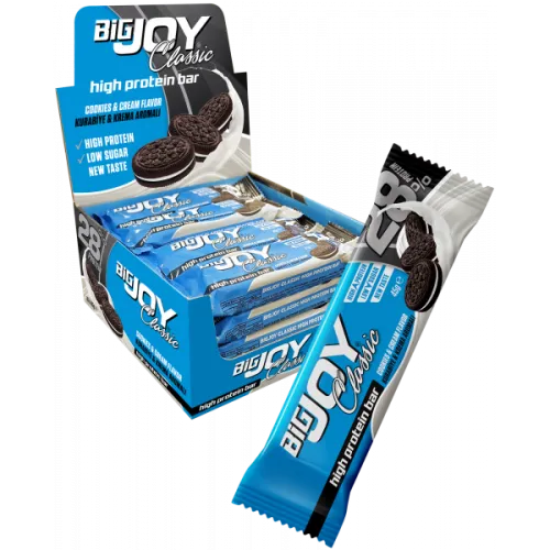 BİG JOY CLASSİC HİGH PROTEİN BAR COOKİES&CREAM 45 GR - 16 ADET