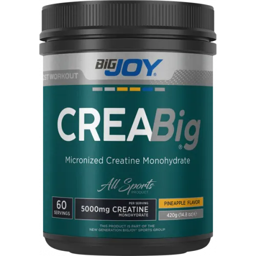 BİG JOY CREABİG MİCRONİZED CREATİNE POWDER 420 GR BİG JOY CREABİG MİCRONİZED CREATİNE POWDER 420 GR
