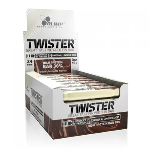 OLİMP TWİSTER Hİ PROTEİN BAR(60 GR) - 24 ADET OLİMP TWİSTER Hİ PROTEİN BAR(60 GR) - 24 ADET